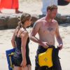 Christina Applegate et son chéri Martyn LeNoble profitent de leurs vacances à Cabo San Lucas au Mexique. Le 13 août 2014.