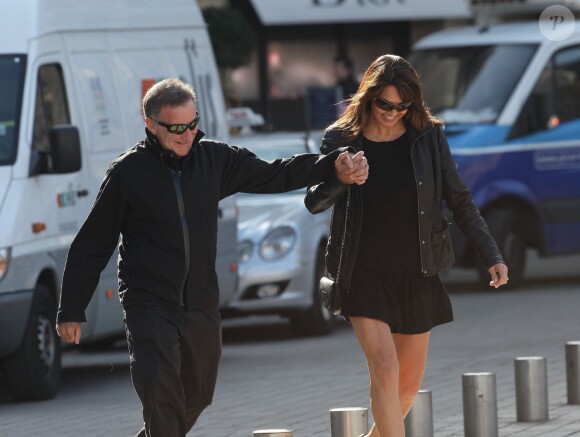 Robin Williams et sa femme Susan Schneider à Paris juste après leur mariage en 2011