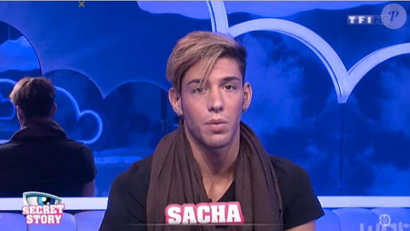 Sacha dans la quotidienne de Secret Story 8, sur TF1, le mercredi 13 août 2014