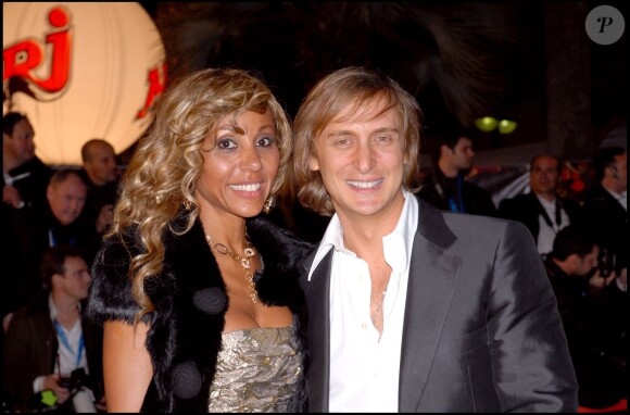 Cathy et David Guettaà Cannes le 20 janvier 2007 pour les NRJ Music Awards