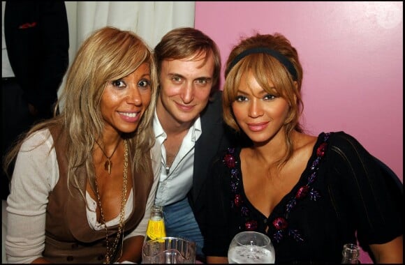 Exclusif - Cathy et David Guetta en octobre 2005 avec Beyoncé à Paris