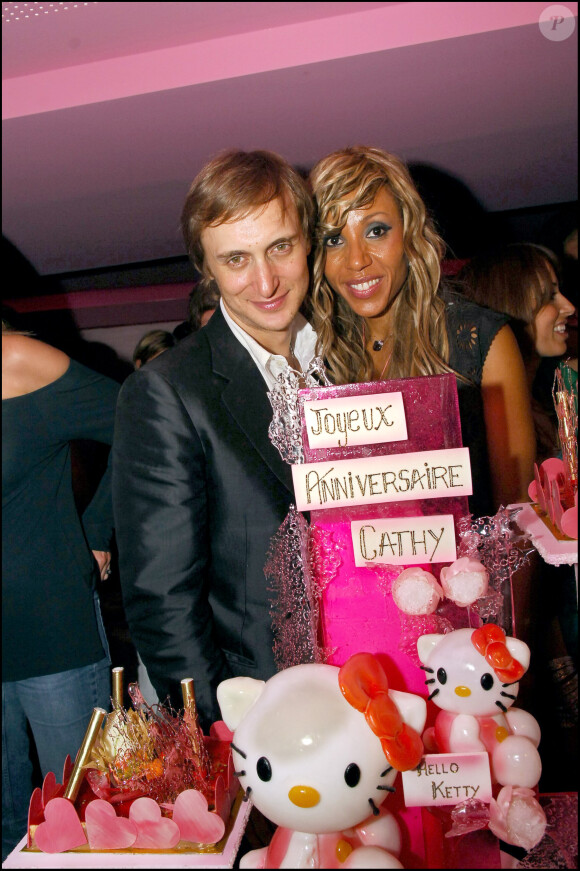 David Guetta et Cathy lors de l'anniversaire de celle-ci le 2 juin 2005 à Paris