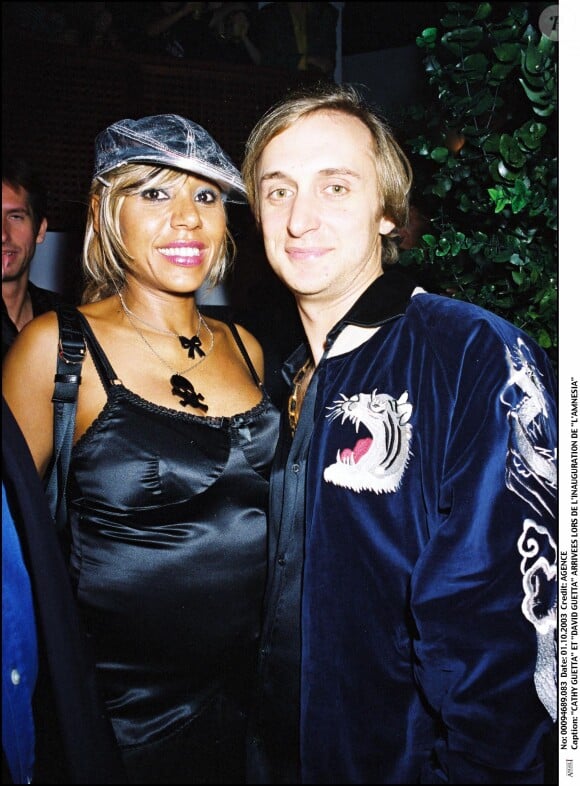 Cathy et David Guetta à l'inauguration de l'Amnesia en 2003