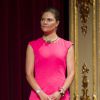 La princesse Victoria de Suède, en présence du prince Daniel, a remis le 20 août 2014 le prix de l'Association des Suédois dans le monde à Martin Lorentzon, cofondateur de Spotify, lors d'un repas de gala au Grand Hotel de Stockholm.