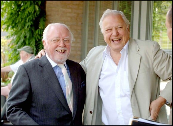 Richard Attenborough et son frère David à Leceister le 17 juillet 2006.
