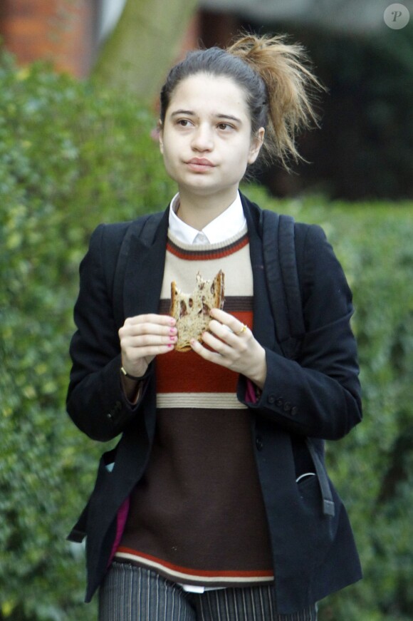 Exclusif - Tiger Lily Hutchence, la fille Michael Hutchence et Paula Yates, à Londres, le 12 mars 2014.