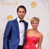 Ryan Sweeting et Kaley Cuoco lors des 66e Annual Primetime Emmy Awards au Nokia Theatre de Los Angeles, le 25 août 2014.