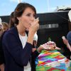 Un dur métier... La princesse Marie de Danemark jouait les juges lors du concours culinaire Cooking Kids le 26 août 2014 à la Maison de la gastronomie de Copenhague.
