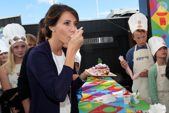 Un dur métier... La princesse Marie de Danemark jouait les juges lors du concours culinaire Cooking Kids le 26 août 2014 à la Maison de la gastronomie de Copenhague.