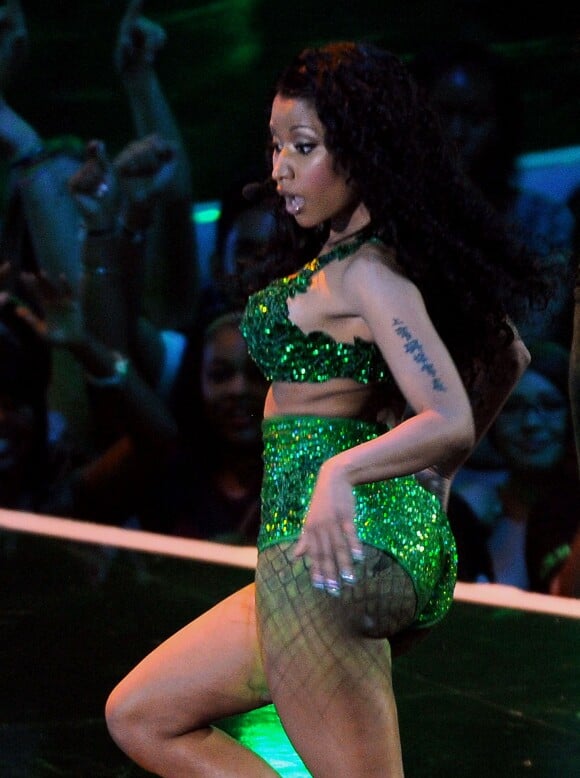 Nicki Minaj sur la scène des MTV Video Music de Los Angeles, le 25 août 2014.