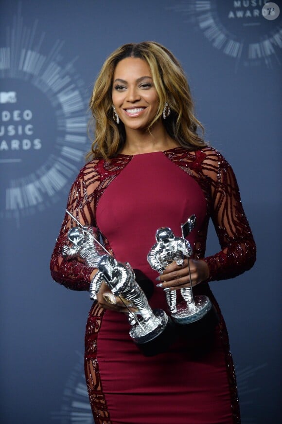 Beyoncé lors des MTV Video Music Awards à Inglewood, le 24 août 2014.