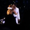 Jay Z et Beyoncé en concert dans le cadre de leur tournée "On The Run" à Pasadena, le 2 août 2014. 