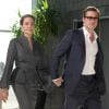 Brad Pitt et Angelina Jolie à Londres le 13 juin 2014.
