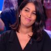 Leila Bekhti en playback face à Antoine de Caunes, le 29 août 2014 dans Le Grand Journal de Canal +