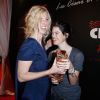 Sandrine Kiberlain (César de la meilleure actrice pour le rôle d'Ariane Felder dans 9 mois ferme) et sa fille Suzanne - Dîner au Fouquet's - 39e cérémonie des Cesar à Paris, le 28 février 2014.