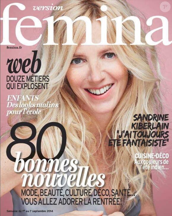 Couverture du magazine Version Femina (en kiosque le 31 août 2014).