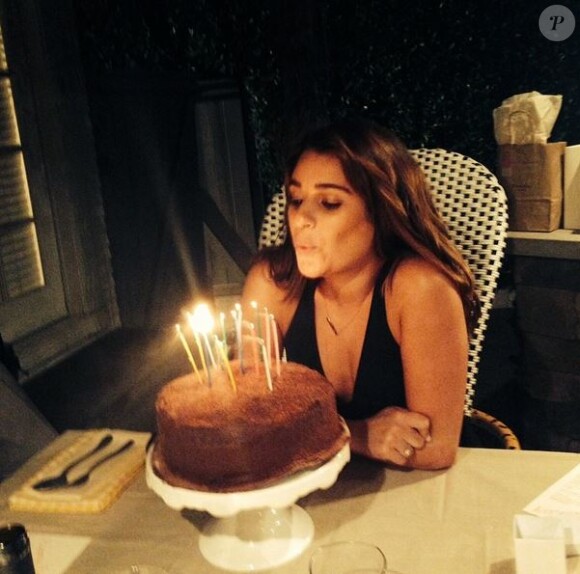 Lea Michele a organisé un beau dîner d'anniversaire, le 30 août 2014, à Los Angeles