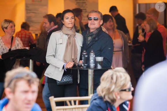 David Coulthard et sa belle Karen lors du Big Feastival organisé par Jamie Oliver dans l'Oxfordshire, le 30 août 2014