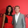 David Coulthard et Karen Minier lors du Hugo Boss Spring-Summer 2013 fashion show à Berlin, le 5 juillet 2012
