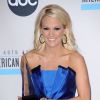 Carrie Underwood lors de la remise de prix lors de la cérémonie annuelle des 40eme "American Music Awards" à Los Angeles.