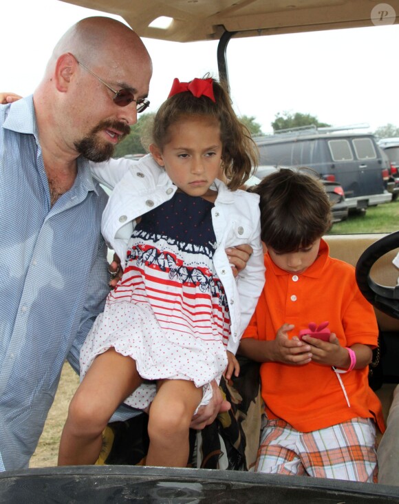Jennifer Lopez a emmené ses enfants Max et Emme au 39e "Classic Horse Show" à Bridgehampton, le 31 août 2014.