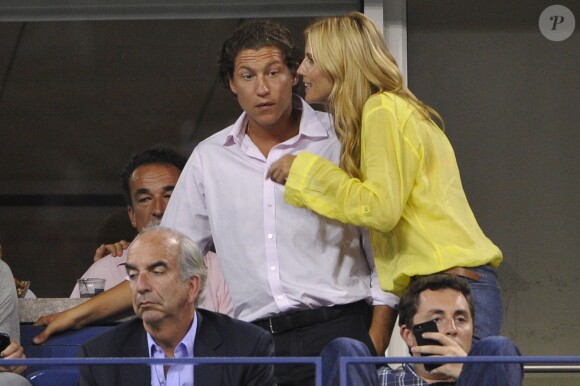 Heidi Klum et son nouveau boyfriend Vito Schnabel à New York le 1er septembre 2014 lors de l'US Open. 