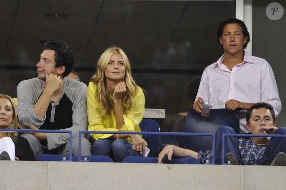 Heidi Klum et son nouveau boyfriend Vito Schnabel à New York le 1er septembre 2014 lors de l'US Open. 