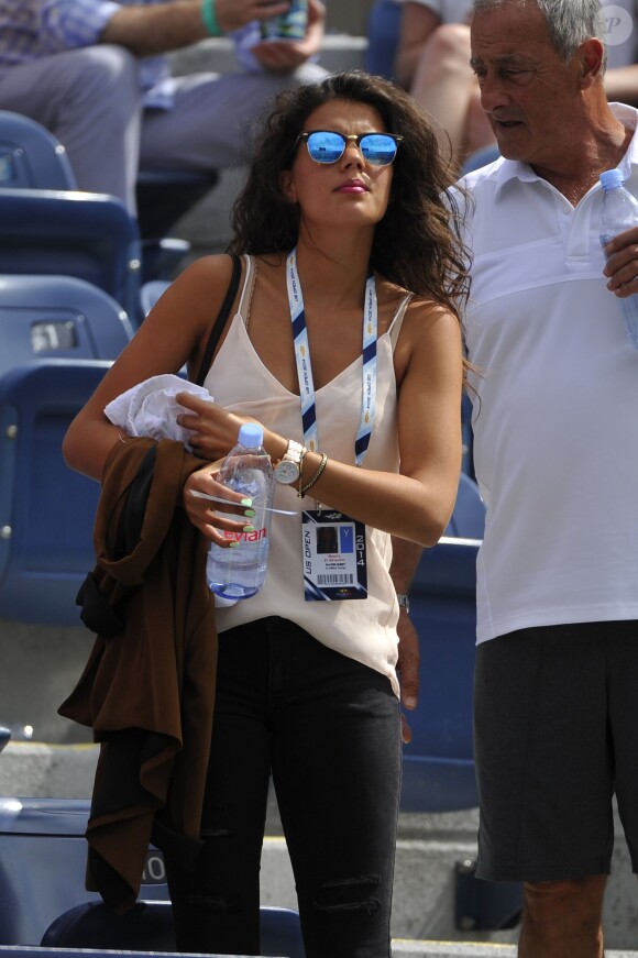 Noura assiste au match de son amoureux Jo-Wilfried Tsonga à l'USTA Billie Jean King National le 1er Septembre à New York contre Andy Murray. 
