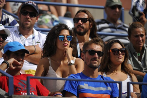 Noura assiste au match de son amoureux Jo-Wilfried Tsonga à l'USTA Billie Jean King National le 1er Septembre à New York contre Andy Murray. 