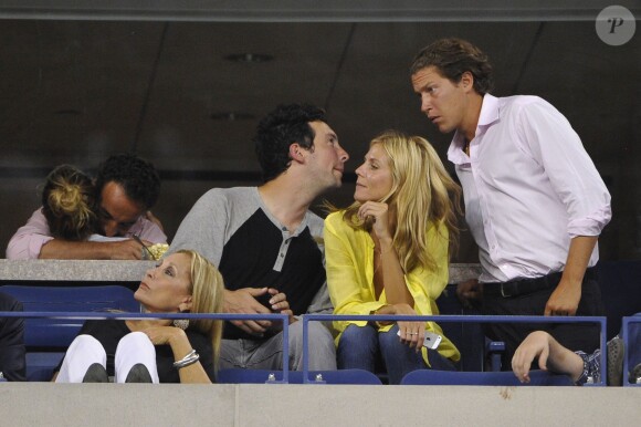Heidi Klum et son nouveau boyfriend Vito Schnabel à New York le 1er septembre 2014 lors de l'US Open. 