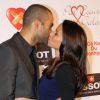 Tony Parker et sa fiancée Axelle Francine au 8eme gala de charité "Par Coeur" pour l'association "Make a Wish" à l'abbaye Paul Bocuse à Collonges, le 26 septembre 2013.