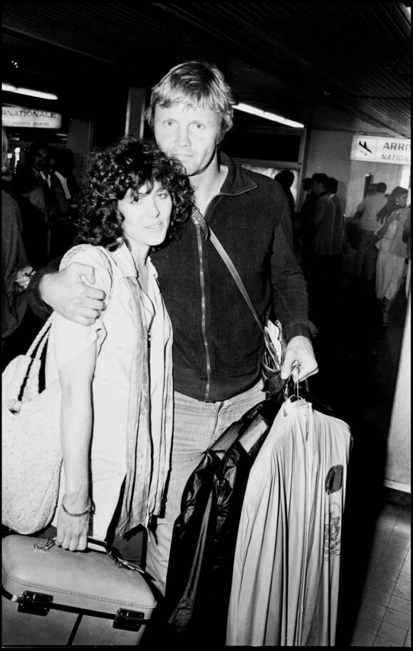 Jon Voight et Marcheline Bertrand lors du Festival de Cannes 1978