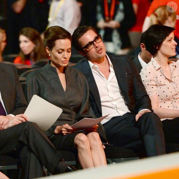 Angelina Jolie, Brad Pitt - Conférence pour la prévention contre les violences sexuelles lors des conflits. Londres, le 13 juin 2014