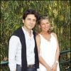 Bruno Madinier et son épouse Camille au Village VIP de Roland-Garros le 5 juin 2010 à Paris