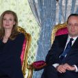  François Hollande et Valérie Trierweiler à Casablanca le 3 avril 2013.  
