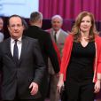  Val&eacute;rie Trierweiler et Fran&ccedil;ois Hollande &agrave; Paris le 1er mars 2013. 