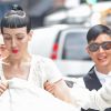 Michelle Harper et Jenny Shimizu à New York, le 22 août 2014.