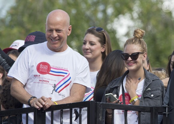 Bruce Willis et sa fille Tallulah Willis à Los Angeles, le 10 mai 2014.