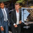  David et Victoria Beckham arrivent au restaurant Balthazar, dans le quartier de SoHo. New York, le 7 septembre 2014. 