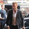 David Beckham arrive au restaurant Balthazar, dans le quartier de SoHo. New York, le 7 septembre 2014.
