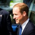  Le prince William en visite à l'Université d'Oxford le 8 septembre 2014, le jour de l'annonce de la seconde grossesse de son épouse Kate Middleton. Malade, la duchesse n'a pas pu faire le déplacement. 
