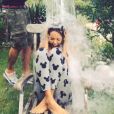 La belle Nabilla a relevé le défi du Ice Bucket Challenge ! Août 2014.