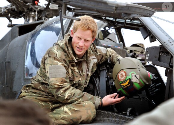 Le prince Harry, 'Captain Wales' dans l'Armée britannique, à Camp Bastion en Afghanistan en décembre 2012.