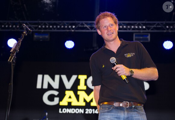 Le prince Harry lors d'une réception pour l'ouverture des Invictus Games le 9 septembre 2014 à Londres