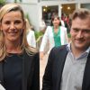 L'animatrice Laurence Ferrari et son mari Renaud Capuçon au village Roland-Garros à Paris, le 3 juin 2014.