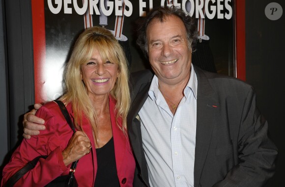 Daniel Russo et sa femme Lucie - Générale de la pièce "Georges et Georges" au théâtre Rive Gauche à Paris, le 9 septembre 2014.