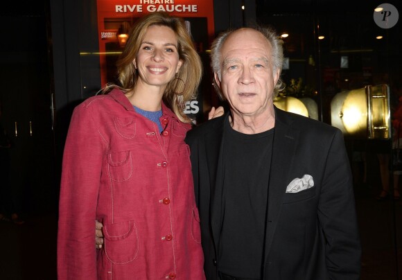 Daniel Colas et sa fille Coralie Audret - Générale de la pièce "Georges et Georges" au théâtre Rive Gauche à Paris, le 9 septembre 2014.