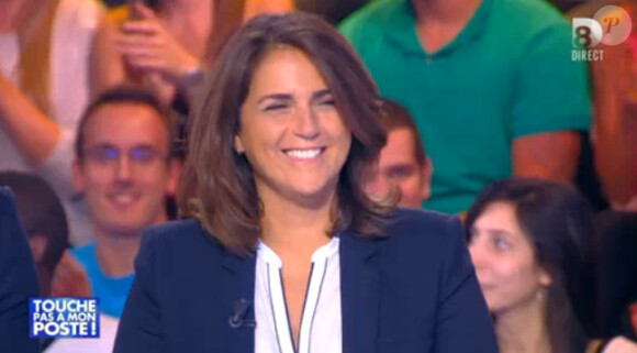 Valérie Bénaïm - Emission "Touche pas à mon poste" sur D8. Le 11 septembre 2014.