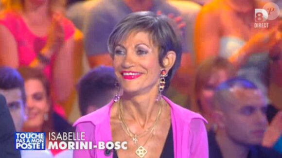Isabelle Morini-Bosc - Emission "Touche pas à mon poste" sur D8. Le 11 septembre 2014.