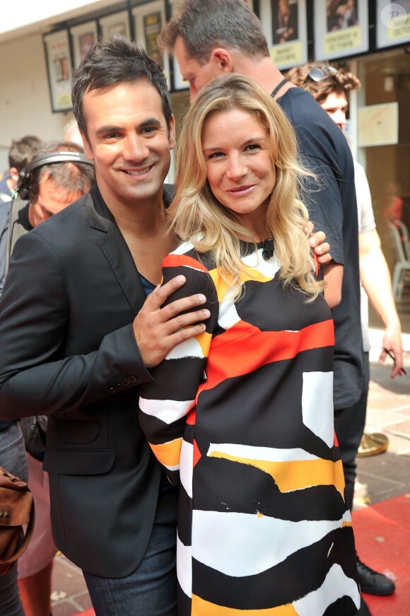 Louise Ekland et Alex Goude - Le jury de "La France a un incroyable talent" arrive au Théâtre André Malraux de Rueil-Malmaison pour le début des auditions. Le 8 septembre 2014.